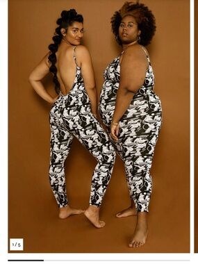 Manners London V-Back Jumpsuit - Libre print